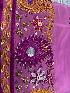 Elegant Purple Saree
