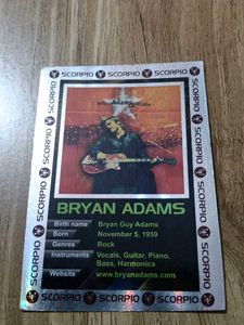 Bryan Adams Trading Card 90scard