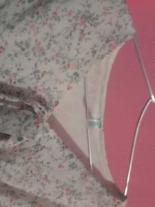 Floral Print Tie Neck Blouse