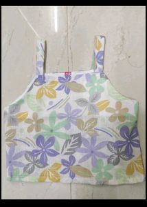 Floral Crop Top &amp; Skirt Set