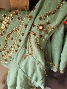 Elegant Green Saree