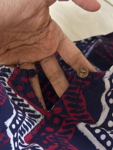 Short Kurti Top Block Printed