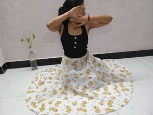 Floral Print Ethnic Skirt casual wear