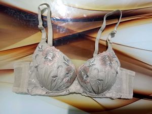 Floral Embroidered Bra