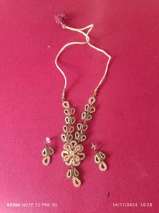 Fancy Necklace With Earring