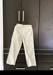 Men's Beige Straight Fit Pants