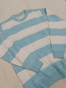 Unisex Blue Patterned Knit Tops- set of two
