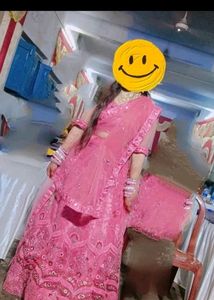 Heavy Cancan Bridal Lehenga For Wedding