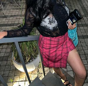 Tokyo Talkies Urban Pink Plaid Mini Skirt