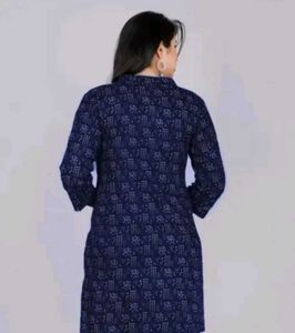 Stylish Blue Printed Kurta