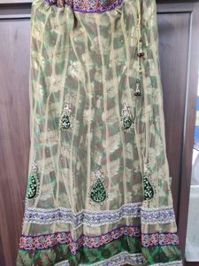 Ethnic gharga with duppata and blouse piece