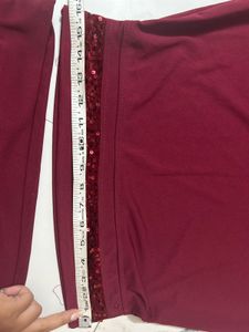 MAROON BODYCON LEHENGA