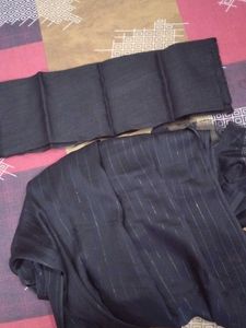 Elegant Black Saree with blouse piece