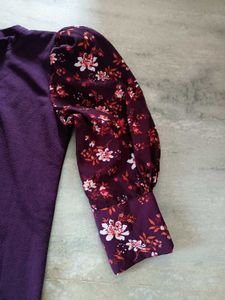 Floral Sleeve Mini Dress