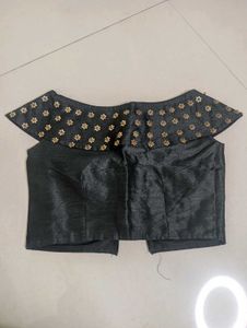 Elegant Black Floral Blouse