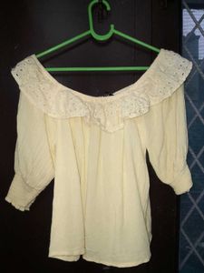 Eyelet Ruffle Top