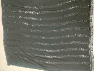 Black Sequinned Saree🖤