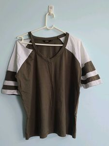 Striped Sleeve Tee