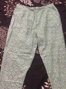 Leaf Print Palazzo Pants