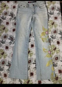 Embellished Flare Jeans