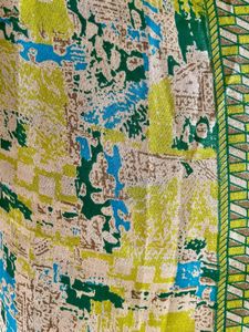 Printed Green Dupatta