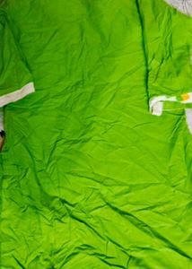 Lime Green Short Kurta And Patiala