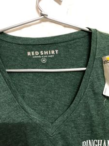 Red Shirt Cotton Green T Shir