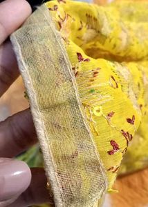 Gorgeous Embroidery Work Yellow 💛 Golden Dupatta