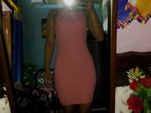 Pink Bodycon Mini Dress