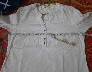 White Printed Top