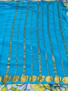 Elegant Blue Saree
