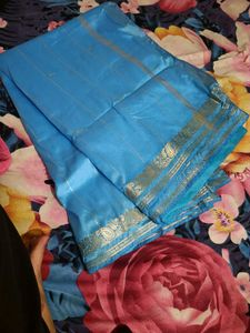 Zari Work Silk Saree With Blouse