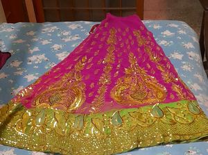 Attractive Rajasthani Aari Tari Jari Lahenga Odani