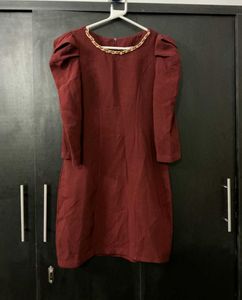 Vintage Maroon Dress