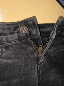 Denim Black Bum Shorts