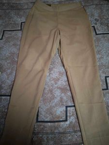 New Tan Trouser Pant With Side Zip