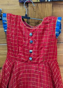 Girls Traditional  Frock For 7-8 And 9-10 Years