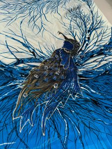 Peacock Feather Saree