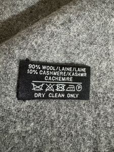 Authentic Classic YSL Grey Wool Scarf