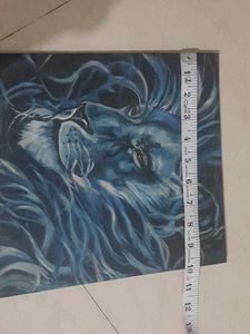 HAND PAINTED - LION on canvas