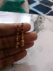 Sparkling Black Hoop Earrings Two pairs of earring