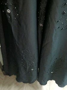 Elegant Black Ethnic Burqa