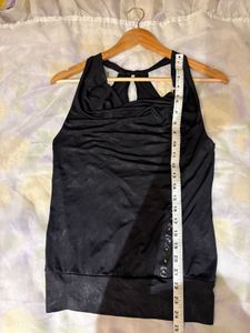 Black Sleeveless Tank Top