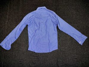 Blue Gingham Dress Shirt - PASSWORD