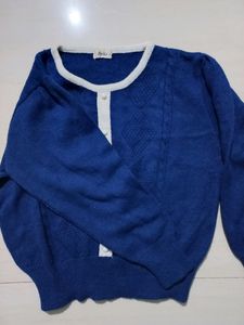 Blue Woolen Sweater