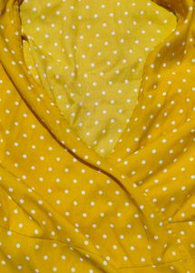 Polka Dot Harpa Wrap Top