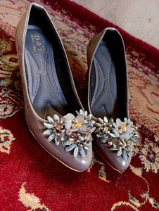 Grey Partywear Heels
