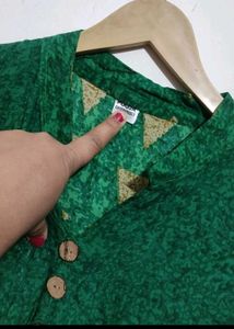 Green Anarkali Kurti For Girl Or Women 36 Bust