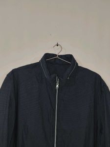 Navy Blue Windbreaker Jacket