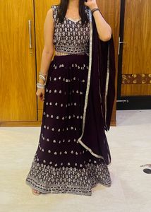 Elegant Purple Lehenga